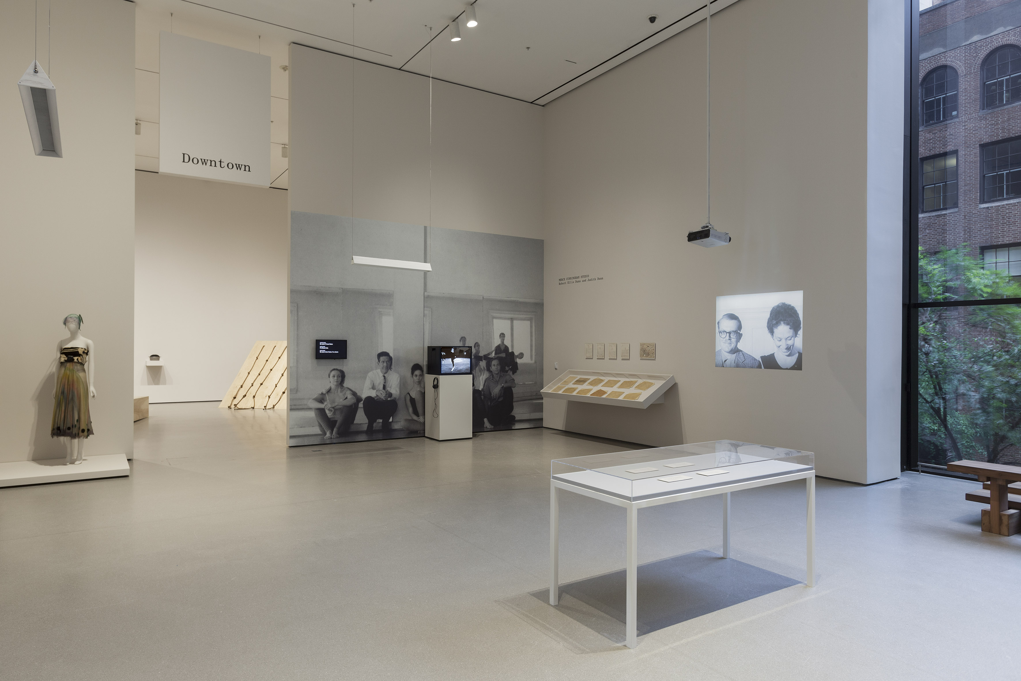 <em>Figure 1</em>. Installation view of the exhibition, <em>Judson Dance Theater: The Work Is Never Done</em>, September 16, 2018 – February 3, 2019. IN2404.5. Photograph by Peter Butler. 2022 © Photo Scala, Florence. The Museum of Modern Art, New York
