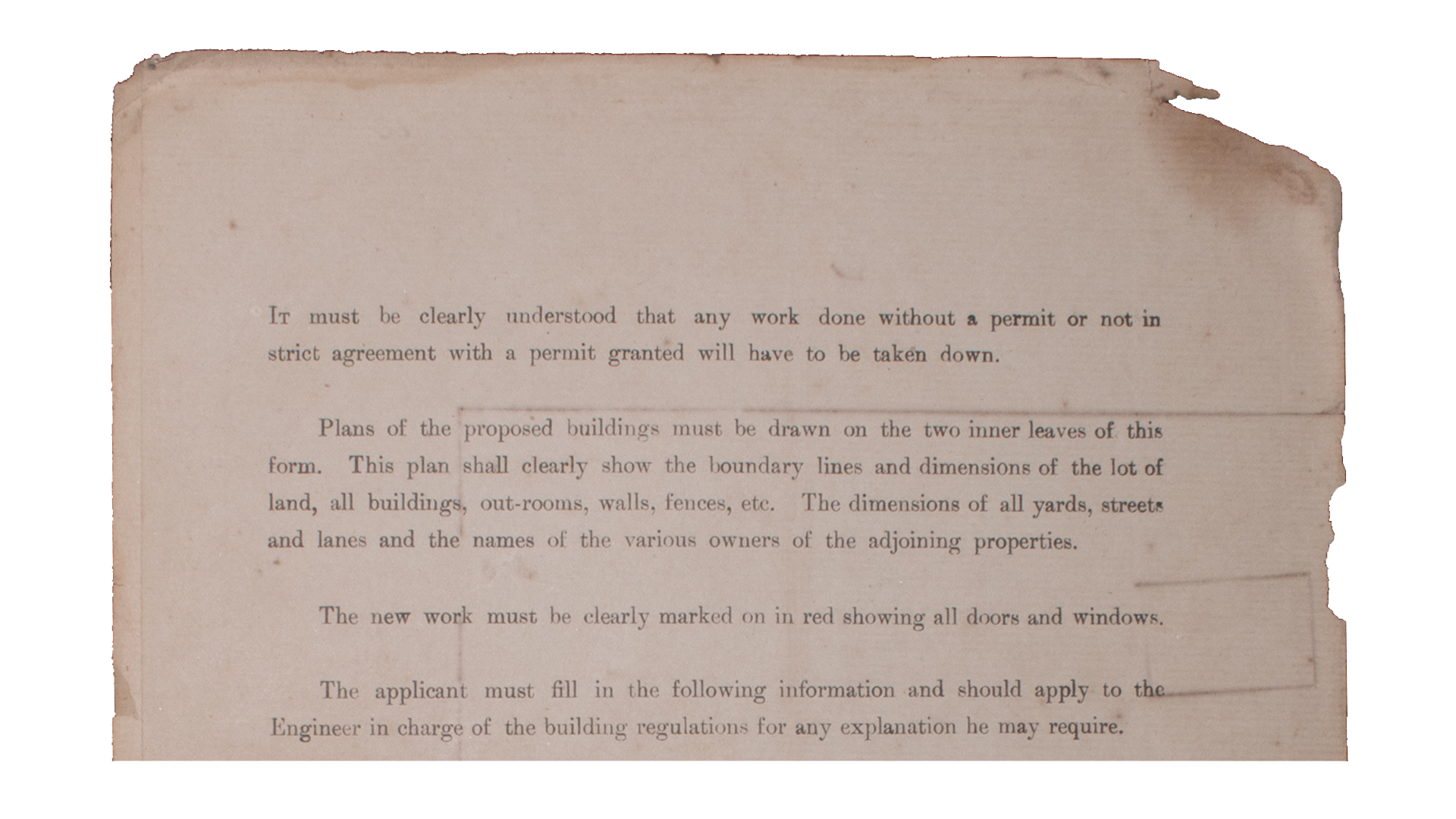 Figure 3. Proposed Plan for Thomas Cofie, 1907. Courtesy Accra Archive, Accra, Ghana