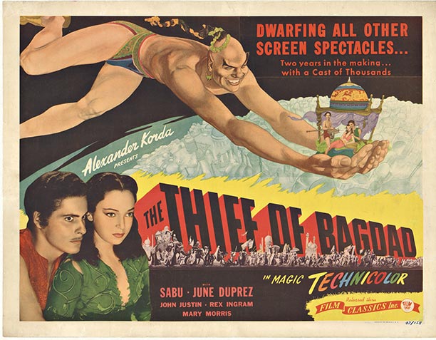 Original poster for <em>The Thief of Bagdad</em>, 1947